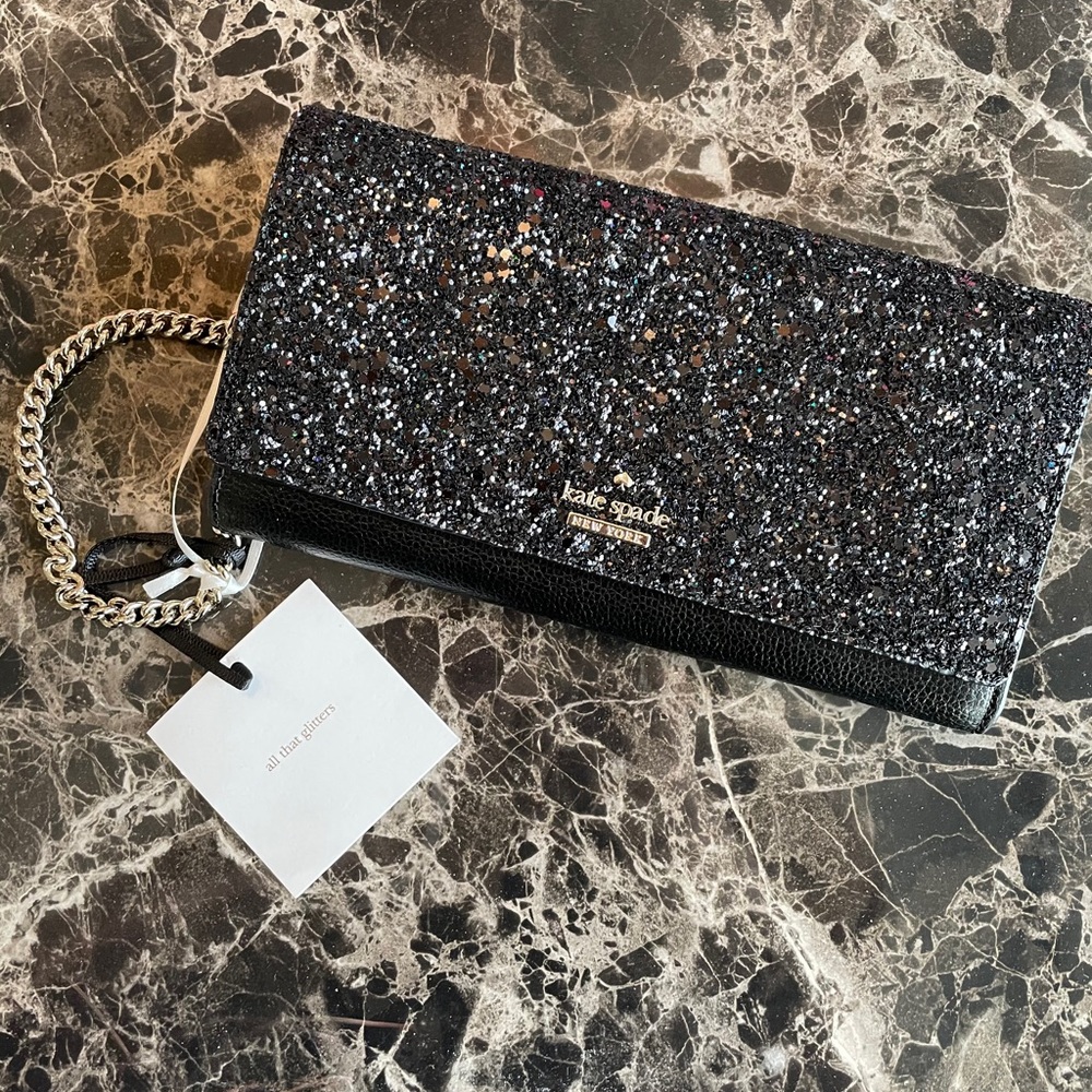 Kate Spade Chain Wallet - Black
